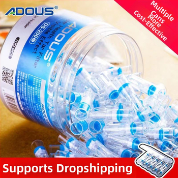 Φίλτρο τσιγάρου μίας χρήσης από πλαστικό, με εκτύπωση λογότυπου και δυνατότητα προσαρμογής, σετ 120 τεμαχίων.