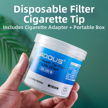 Φίλτρο τσιγάρου μίας χρήσης από πλαστικό, με εκτύπωση λογότυπου και δυνατότητα προσαρμογής, σετ 120 τεμαχίων.