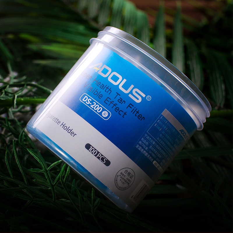 Φίλτρο τσιγάρου μίας χρήσης από πλαστικό, με εκτύπωση λογότυπου και δυνατότητα προσαρμογής, σετ 120 τεμαχίων.