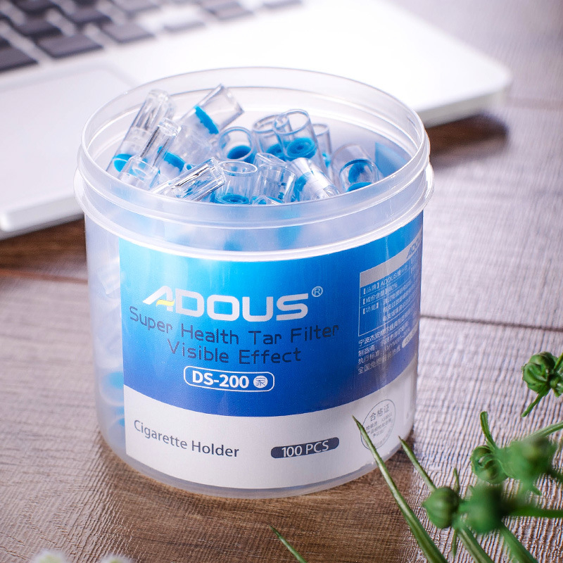 Φίλτρο τσιγάρου μίας χρήσης από πλαστικό, με εκτύπωση λογότυπου και δυνατότητα προσαρμογής, σετ 120 τεμαχίων.