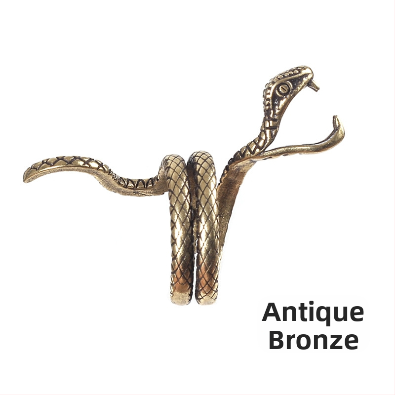 Δαχτυλίδι καπνίσματος-κρατητήρας με σχέδιο φιδιού — διακοσμητικό αξεσουάρ καπνίσματος, στυλ Εθνικός Άνεμος, μοντέλο 030-1, συσκευασία 400 τεμάχια