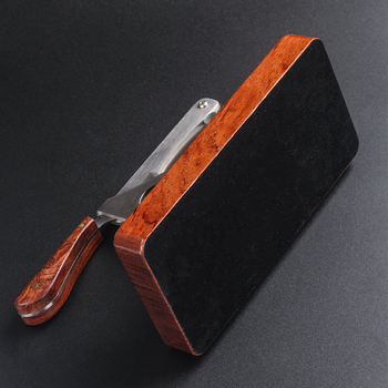 Κοπτήρας πούρων με γκιλιουτίν, επιτραπέζιος, λεπίδα από ανοξείδωτο ατσάλι, βάση από ροδόξυλο, cookbool