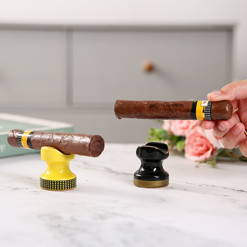 Керамичен държач за пури и пепелник — портативен мини, персонализируем, марка Trillions, стил корейски, ръчна изработка