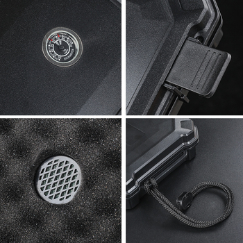 Κουτί Χουμίδορ για Πούρα με Λουράκι και Υγραντήρα – Αδιάβροχο, Σφραγισμένο, Φορητό, Πολυλειτουργική Αποθήκευση Πούρων