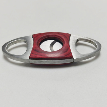 Ατσάλινο κουπτήριο πούρων με διπλό κόφτη και ξύλινο περίβλημα — Posen Dragon; διαθέσιμη προσαρμογή.