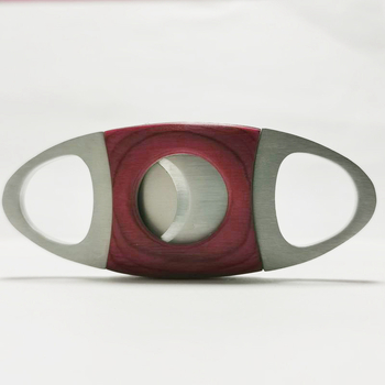 Ατσάλινο κουπτήριο πούρων με διπλό κόφτη και ξύλινο περίβλημα — Posen Dragon; διαθέσιμη προσαρμογή.