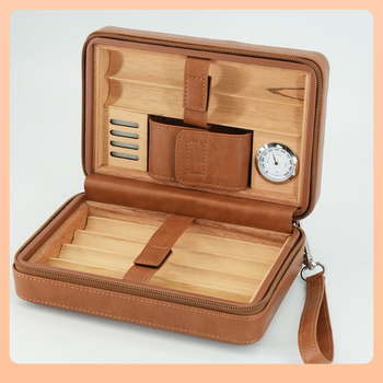 Θήκη πούρων με φερμουάρ, κεδρυο ξύλο, επαναχρησιμοποιήσιμη, δυνατότητα εκτύπωσης λογότυπου, προσαρμογή