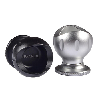 Somgar αλουμινένια βάση για πούρα – μίνι φορητός κυκλικός στήριγμα πούρων, ελαφρύς πολυτελής στυλ, προσαρμόσιμο, συσκευασία 125