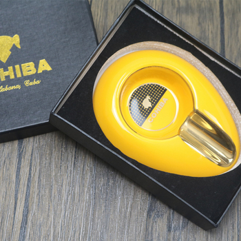 Κεραμικό φορητό τασάκι για πούρα, ευρωπαϊκό στυλ, με μία υποδοχή, έτοιμο για δώρο