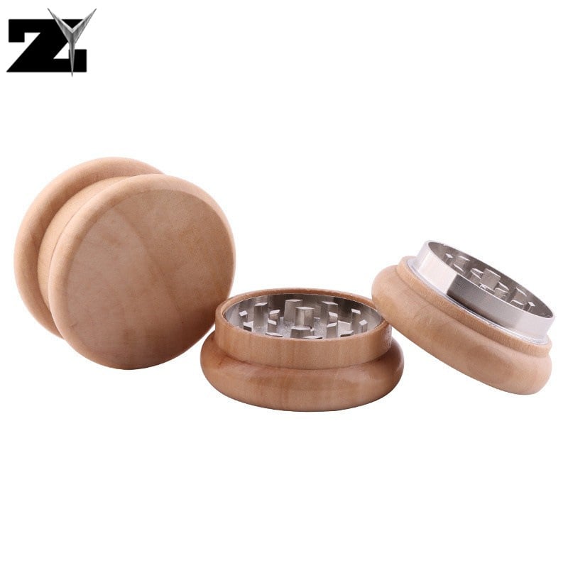 Ξύλινος τρίφτης για τσιγάρα με εκθεσιακό κουτί και λέιζερ λογότυπο, διώροφος σχεδιασμός με επίπεδης δόντια; εκτύπωση λογότυπου, προσαρμογή και ιδιωτική ετικέτα με άδεια