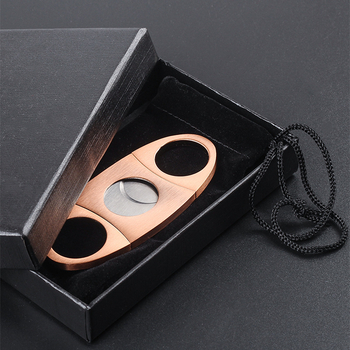 Κουτί δώρου για αξεσουάρ καπνίσματος με καπάκι που ανοίγει — μαχαίρι για πούρες, ψαλίδι για πούρες, αναπτήρας, αποθήκευση, δυνατότητα προσαρμογής λογότυπου