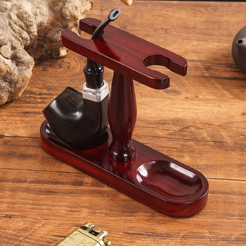 Divdaļīgs pīpes statīvs ar cietu koksni, uzglabāšanai, pielāgošana pieejama, ideāls dāvanai