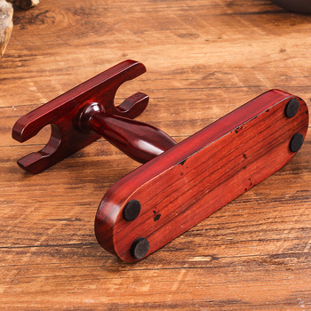 Διπλός ράφι-στήριγμα για πίπες με βάση από μασίβ ξύλο – αποθήκευση και έκθεση, δυνατότητα προσαρμογής, ιδανικό δώρο