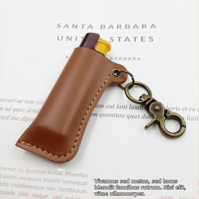 Δερμάτινο προστατευτικό θήκη αναπτήρα με ζώνη-κρέμεση — Xingye, προέλευση Shenzhen, εκτύπωση λογότυπου, δυνατότητα παραμετροποίησης, στυλ Μποέμ/Ιαπωνικό/Απλό