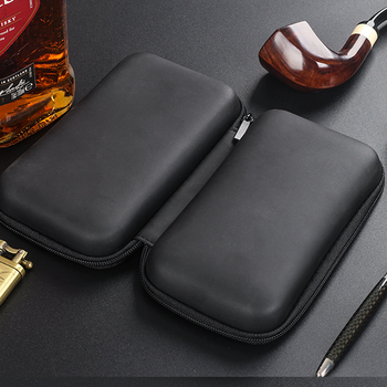 Pipe Man EVA калъф за лула с цип – преносим сак за лули и аксесоари, с две отделения