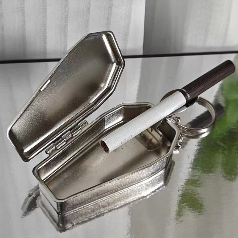 Мини пепелник във форма на ковчег, метален, ключодържател, персонализиран с печат на лого, за подаръци и промоции