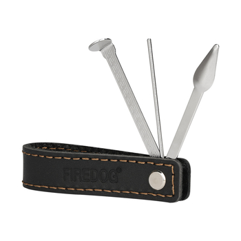 Set za održavanje lula: trostruko ujedinjeni alat s kožnim kućištem, držač lula i nož za duhan te alat za čišćenje