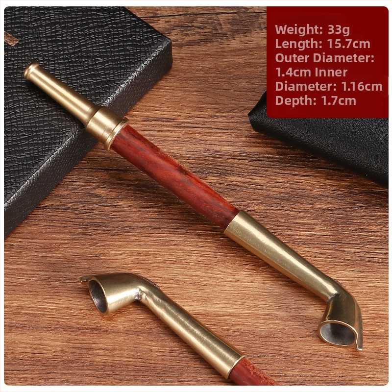 Πίπα καπνίσματος με ξύλινη λαβή, κλασικός σχεδιασμός, διακοσμητικό και συλλεκτικό