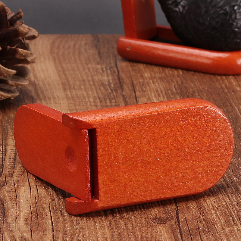 Ξύλινο διπλωτό ράφι πίπας, φορητή βάση επίδειξης από μαόνι και ροζέ ξύλο, ρετρό στυλ