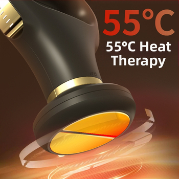 Bevielis kūno masažuoklis su pilvo pulsine masaža — režimai: vibracija, šilumos kompresas, žemos dažnio pulsas, minkymas; įkraunamas maitinimo šaltinis; valdymas mygtuku; modelis SL-730 6/50