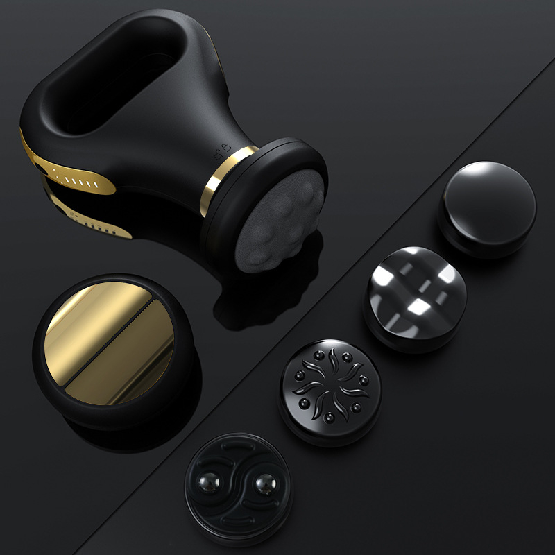 Bevielis kūno masažuoklis su pilvo pulsine masaža — režimai: vibracija, šilumos kompresas, žemos dažnio pulsas, minkymas; įkraunamas maitinimo šaltinis; valdymas mygtuku; modelis SL-730 6/50