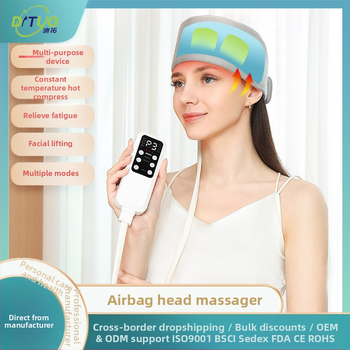 USB maitinamas galvos masažuoklis, mygtukų valdymas, 4 režimai, karšto kompresijos masažas, modelis 0017