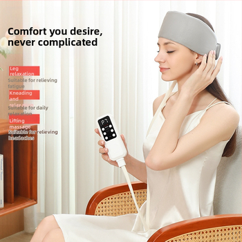 USB maitinamas galvos masažuoklis, mygtukų valdymas, 4 režimai, karšto kompresijos masažas, modelis 0017