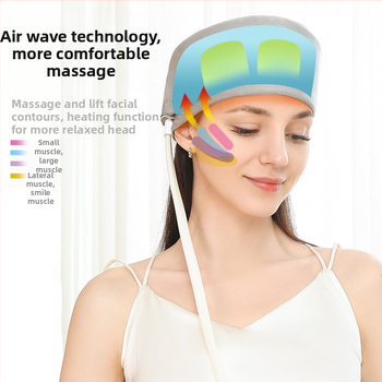 USB maitinamas galvos masažuoklis, mygtukų valdymas, 4 režimai, karšto kompresijos masažas, modelis 0017