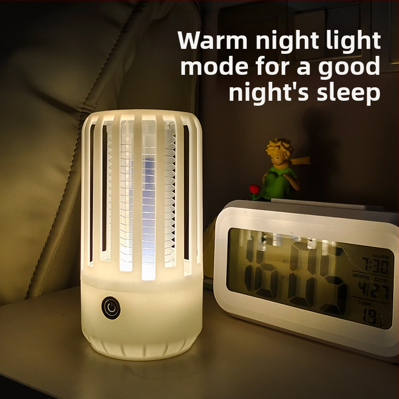 Uodų šviesos lemputė su UV vamzdeliu, dengiamas plotas 11–20 m², valdymo būdas: šviesos bangos ir elektros šokas, įkrovimas per 1 val., korpusas ABS