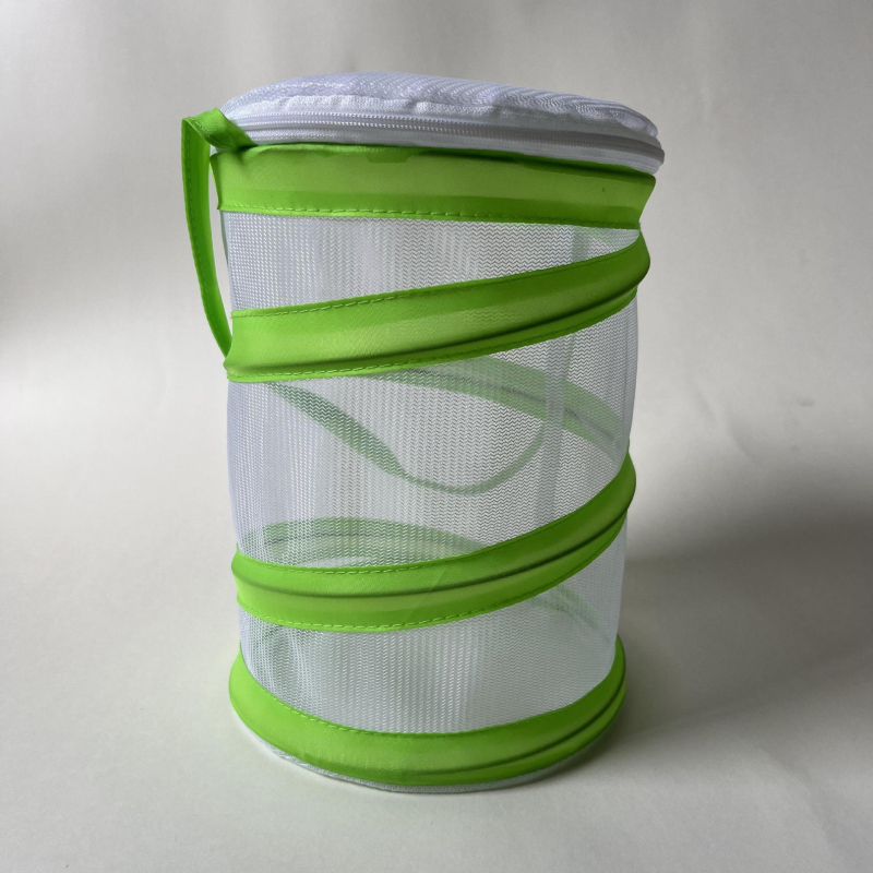 Kültéri pillangó ketrec - összecsukható, hordozható hálóval, fém + háló konstrukció, testreszabható, nyomtatás támogatott