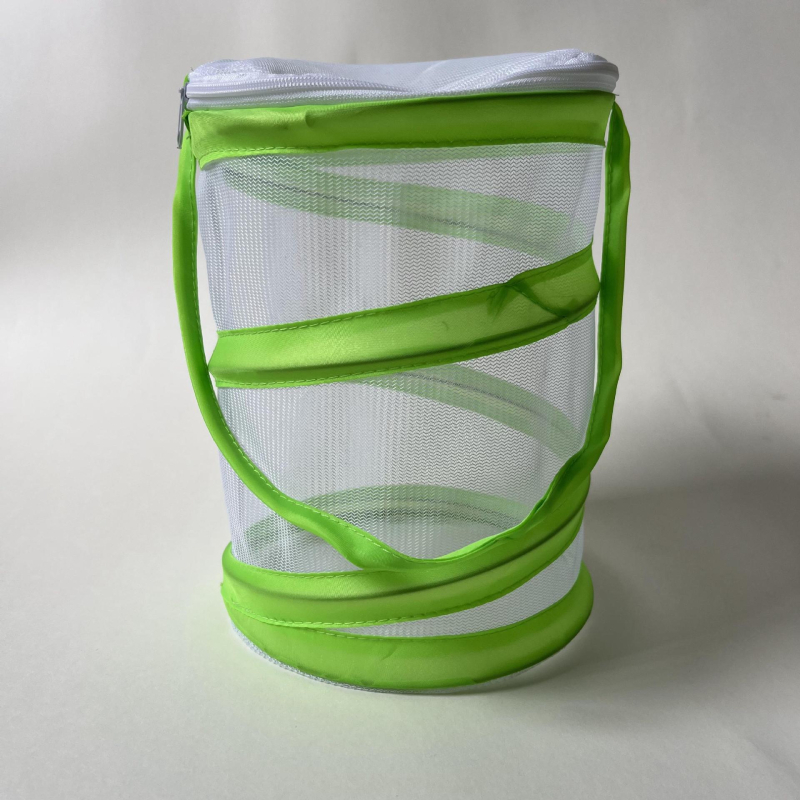 Kültéri pillangó ketrec - összecsukható, hordozható hálóval, fém + háló konstrukció, testreszabható, nyomtatás támogatott