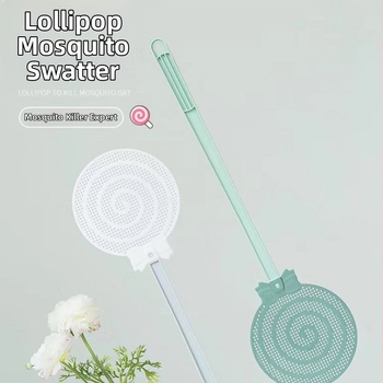 Namų musėms ir uodams skirtas skriestuvas su išplėstu plastiko rankena, paprastas stilius, netoksiškas, pritaikomas, skirtas musėms, tarakonams ir uodams