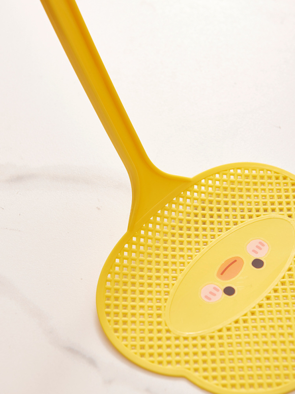 Plastikinis muselių plaktukas su ilga rankena, paprastas stilius, mielas animacinis antis dizainas, netoksiškas