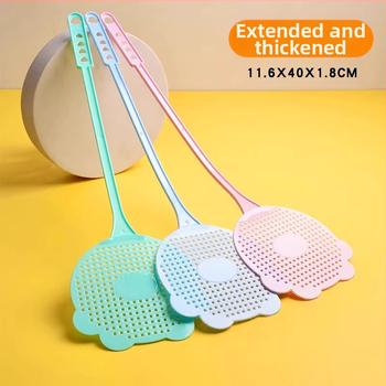 Namų musėms skirtas rankinis su ilga rankena ir stores plastmasas – rankinis, namų naudojimui; stilius: lengvas prabanga; toksikacija: mikrotoksiška; prekė: Other; be pritaikymo