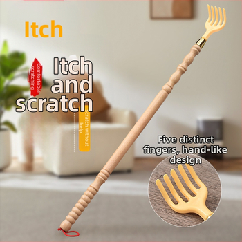 Nugaros šepetėlis – rankinis medinis/bambukinis įrankis nugarai (Funkcija: nugaros įbrėžimas; Medžiaga: medis/bambukas)