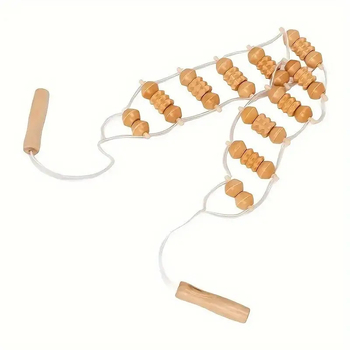 Дървен масажор за гръб – ръчно управление, Heavenly, 165 g, персонализация на логото