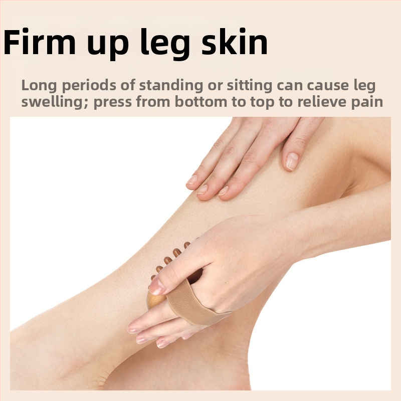 Гребен за меридианен масаж — бук дърво, облекчаване на умората