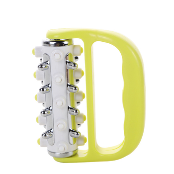 Jeannier масажор – пластмасов ръчен масажор за тяло, лице, гръб, талия и крака; тегло 130 г; печатано лого; възможност за персонализиране; подходящ за здравословна грижа и фитнес красота