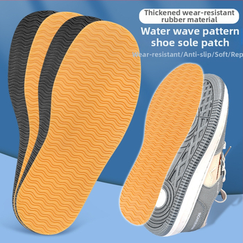 Visų sezonų gumos pado pleistras kurpėms – atsparus dilimui, neslidus ir triukšmo slopinimas; stilius Water Ripple Heel Sticker