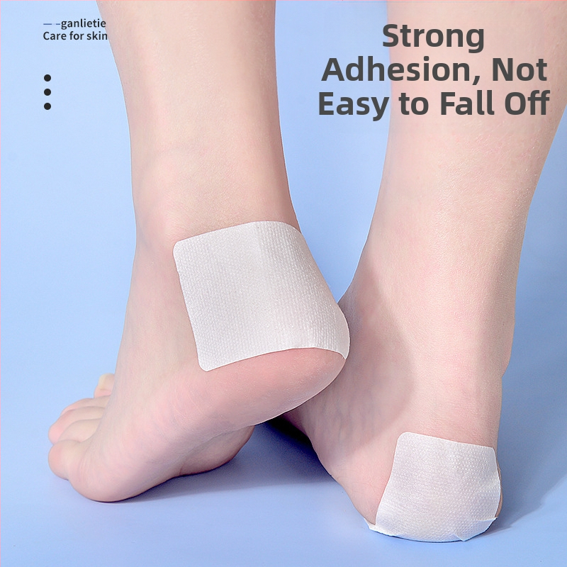 Пластири за сухи пукнатини на ръцете и краката — водоустойчиви, дишащи, с висока лепливост за пръсти и пети; нетъкан текстил; 2-годишен срок на годност; опаковано в кутия; универсален тип кожа