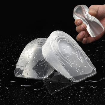 Υπόστρωμα αυξησης ύψους με εσωτερικό σιλικόνης, PU γέλη, διαφανές, unisex, για χειμώνα