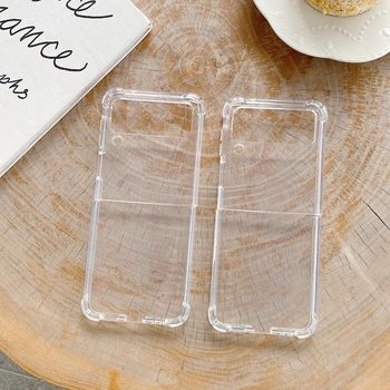 TPU vāciņš Samsung Z Flip ar gaisa spilvenu, karstā presēšana, izturīgs pret triecieniem un pret pirkstu nospiedumiem, Galaxy Z Flip3/4/5