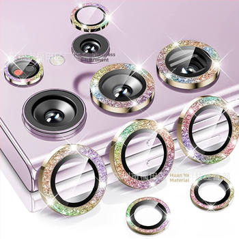 Защитно покритие за обектива на камерата за Samsung устройства — закалено стъкло, предна мембрана, HD, удароустойчиво, против падане