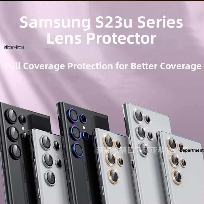 Ochranný kryt objektívu fotoaparátu pre Samsung — tvrdené sklo, predný film, HD, odolný voči výbuchu, proti pádu