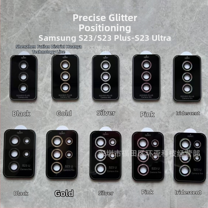 Ochranný kryt objektívu fotoaparátu pre Samsung — tvrdené sklo, predný film, HD, odolný voči výbuchu, proti pádu