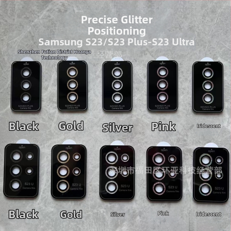 Ochranný kryt objektívu fotoaparátu pre Samsung — tvrdené sklo, predný film, HD, odolný voči výbuchu, proti pádu