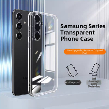 TPU vāciņš Samsung S24/S24 Ultra ar pilnu objektīva aizsardzību, triecienizturīgs, pret pirkstu nospiedumiem, karstā presēšana