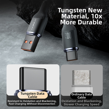 ROMOSS 66W плетен USB Type-C кабел за бързо зареждане