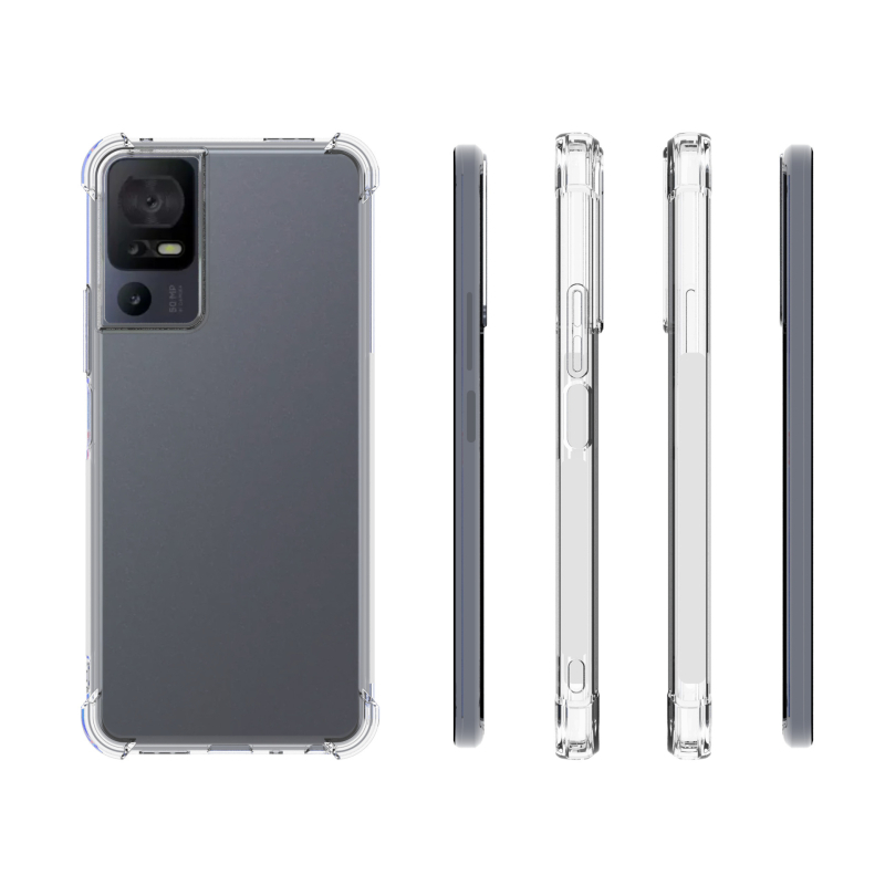 Tālruņa apvalks TCL 50 Pro NxtPaper 5G – TPU mīksts korpuss, gaisa spilvens pret kritieniem, minimālistisks stils, plastmasas veidne