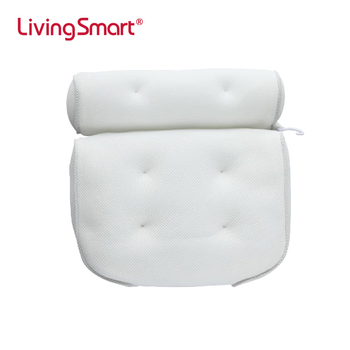 Stačiakampė vonios pagalvėlė su siurbtukais, 3D tinklo branduolys, branduolio aukštis 5,1–10 cm, užpildas poliesterio pluoštu